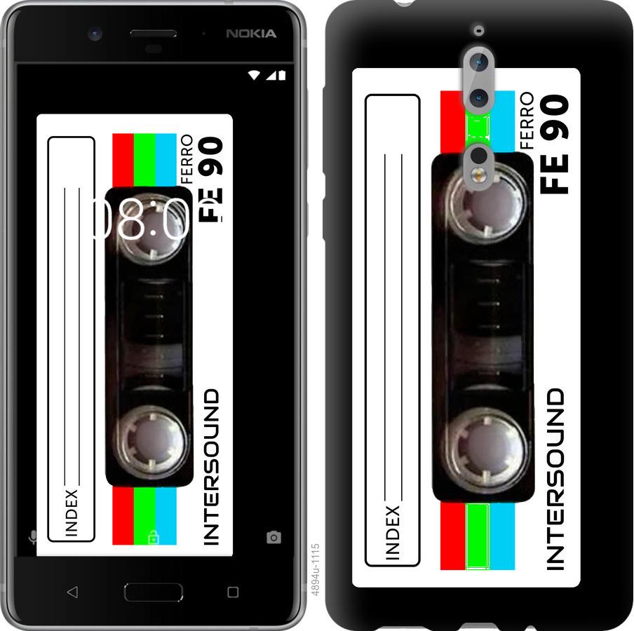

Чехол на Nokia 8 Кассета с90