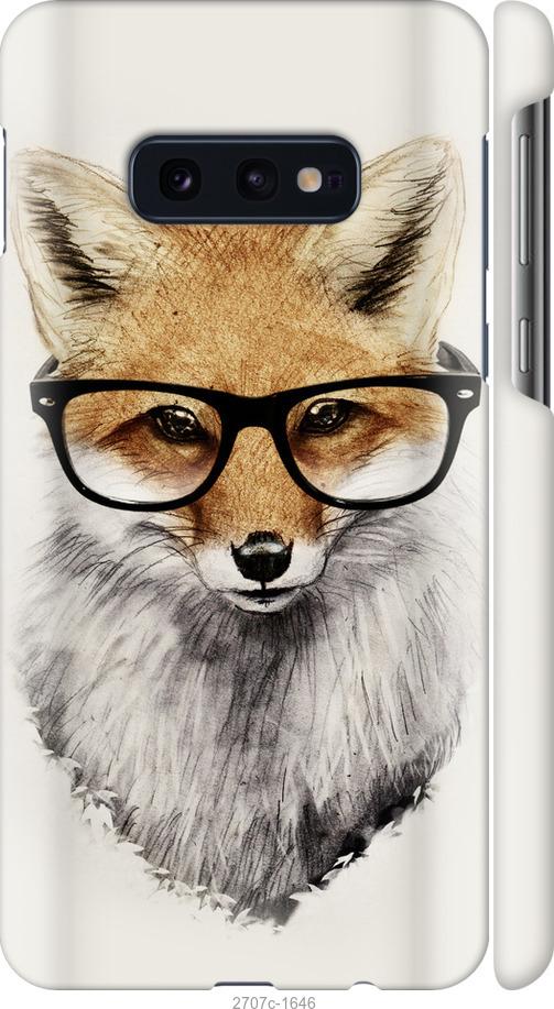 

Чехол на Samsung Galaxy S10e Лис в очках