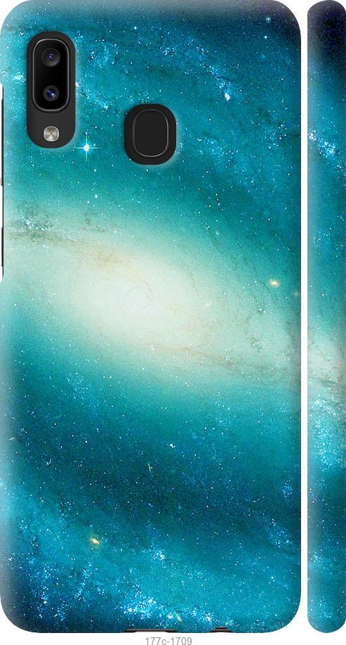 Чехол на Samsung Galaxy A20e A202F Голубая галактика