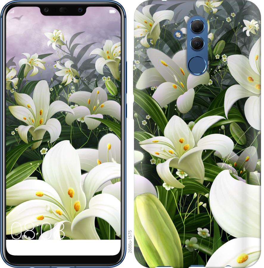 

Чохол на Huawei Mate 20 Lite білі лілії
