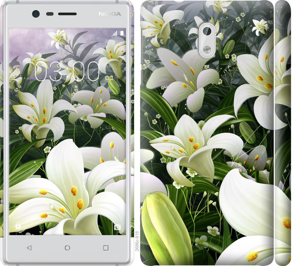 

Чохол на Nokia 3 білі лілії