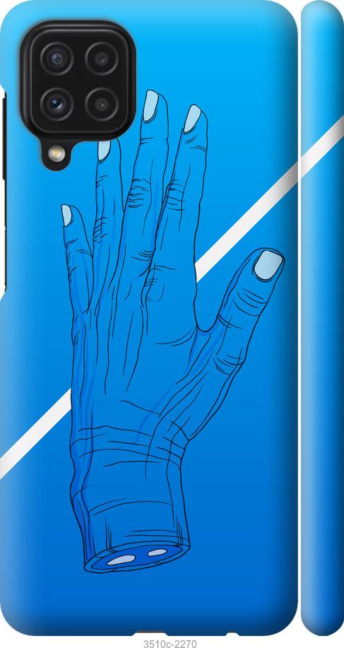 

Чохол на Samsung Galaxy A22 A225F Синій, Рука, Лінія, Градієнт, Зомбі, Глибина