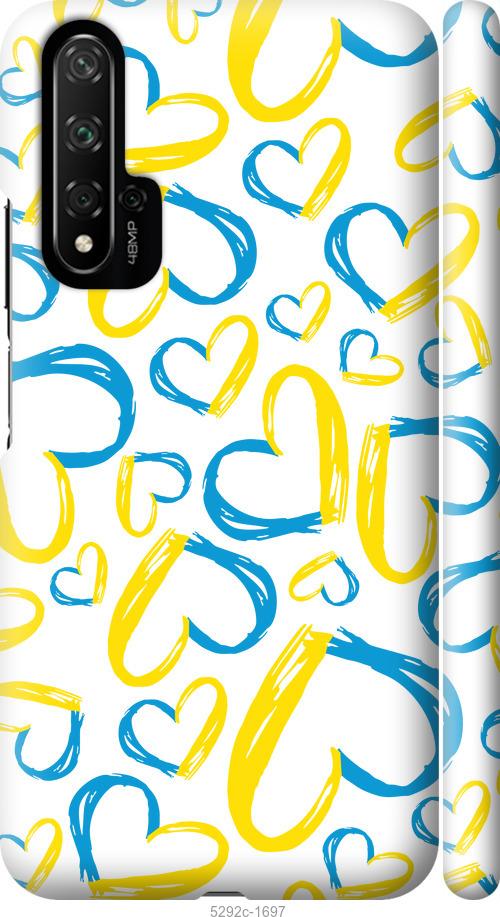

Чохол на Huawei Nova 5T Серця UA