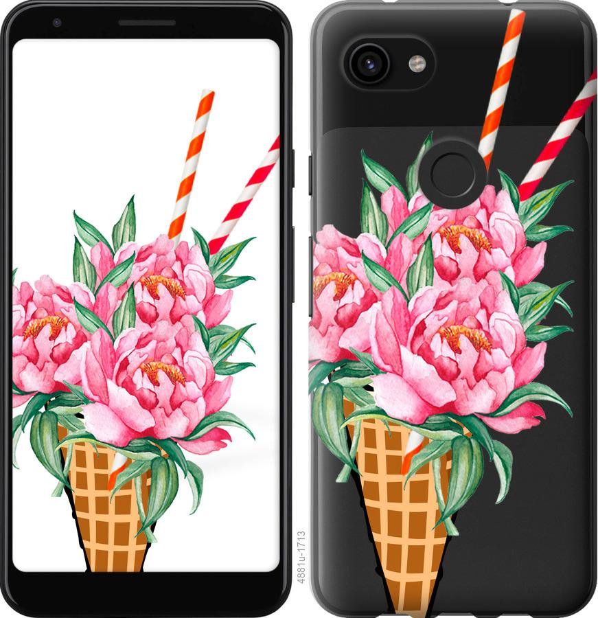 

Чехол на Google Pixel 3a XL Мороженое-пионы