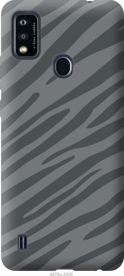 

Чохол на ZTE Blade A51 Сіра зебра