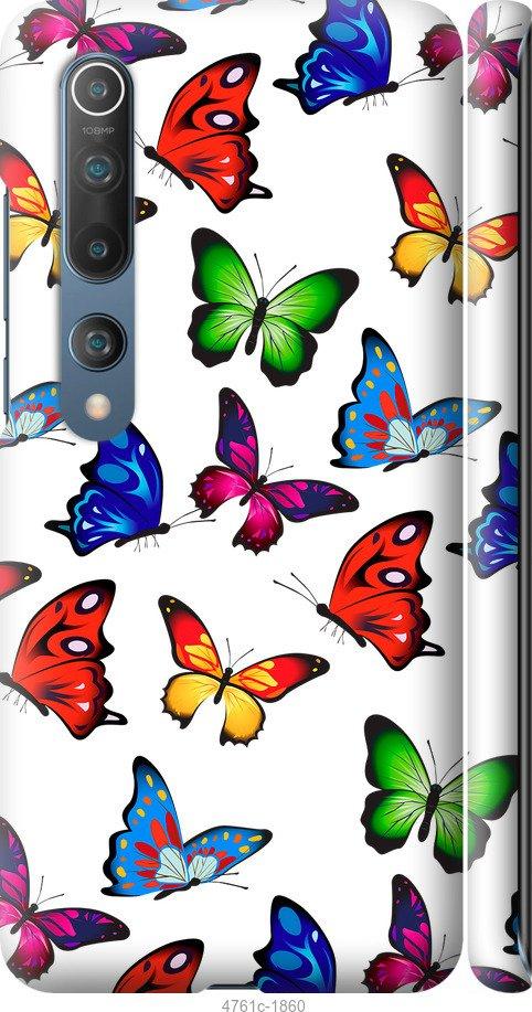 

Чехол на Xiaomi Mi 10 Красочные мотыльки