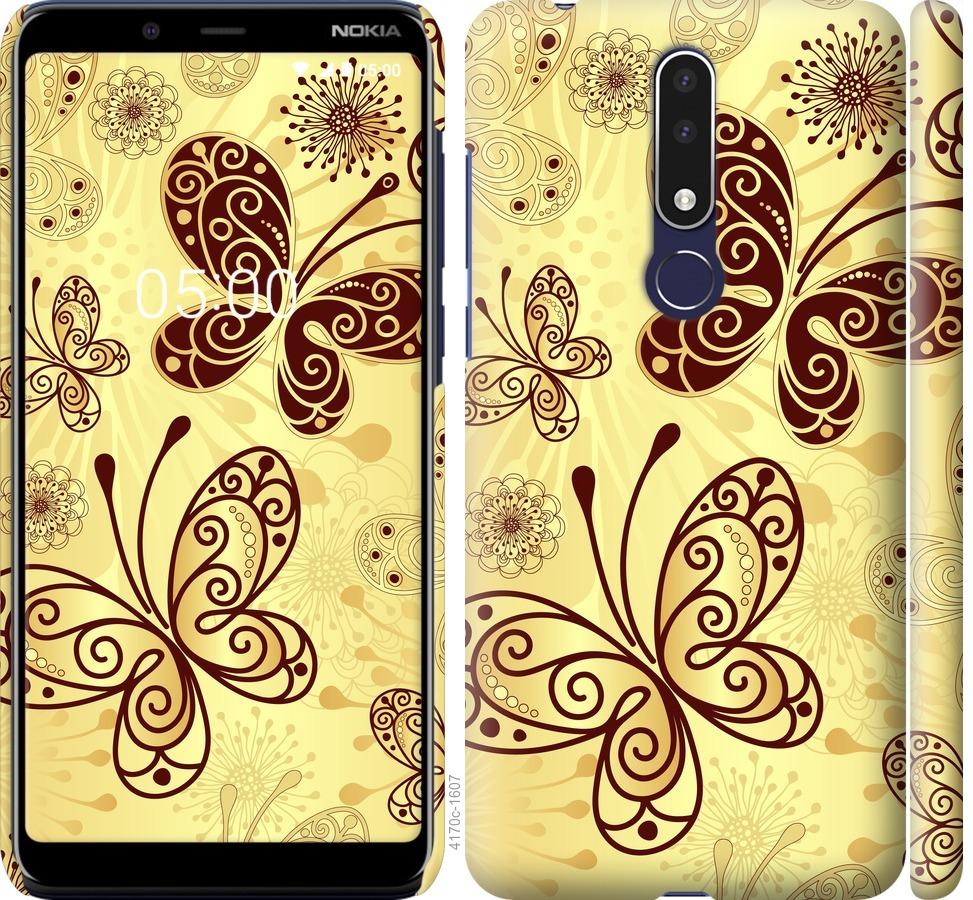 

Чехол на Nokia 3.1 Plus Красивые бабочки