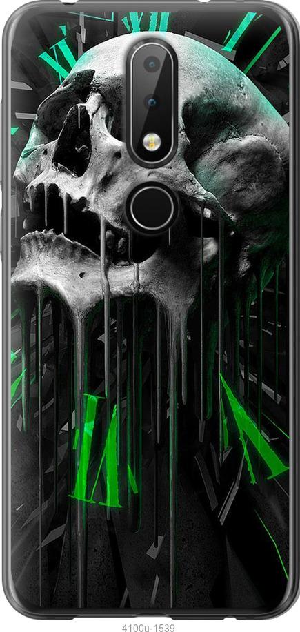 

Чехол на Nokia 6.1 Plus Череп-часы
