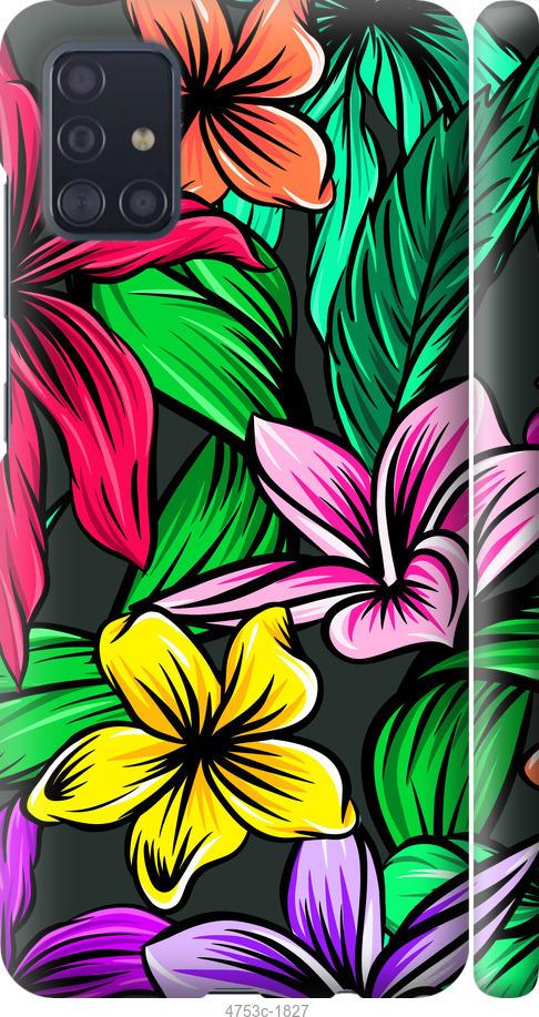 Чехол на Samsung Galaxy M31s M317F Тропические цветы 1