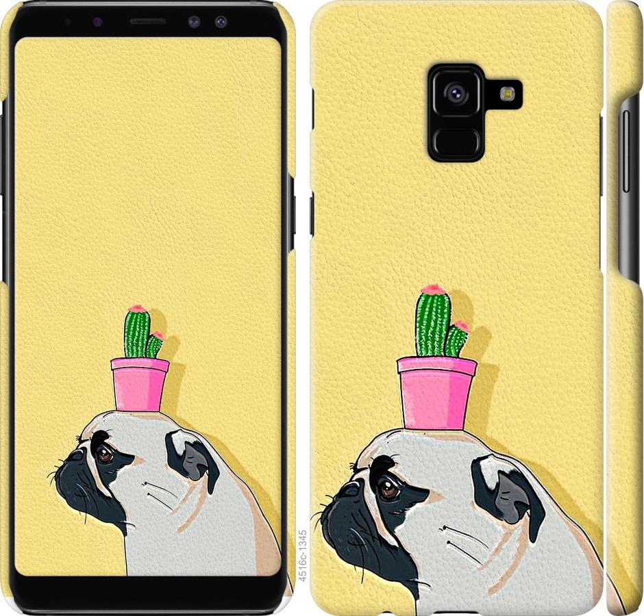 

Чохол на Samsung Galaxy A8 Plus 2018 A730F Мопс з кактусом