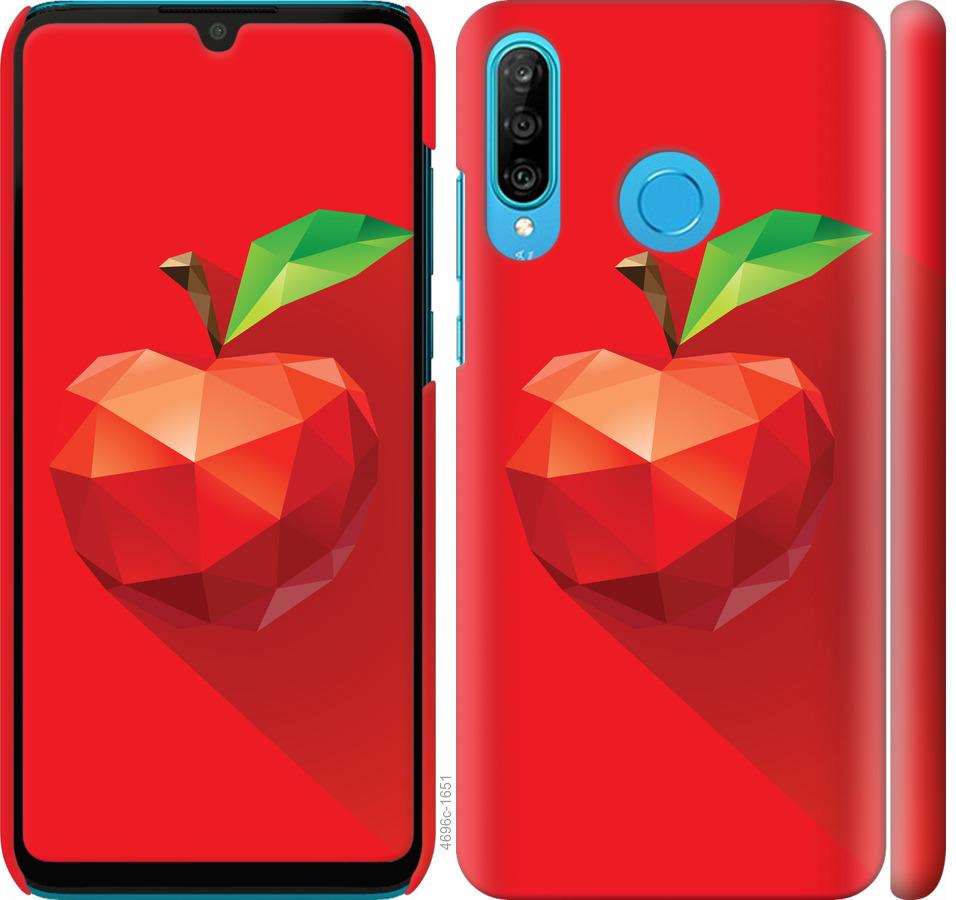 

Чохол на Huawei P30 Lite яблуко