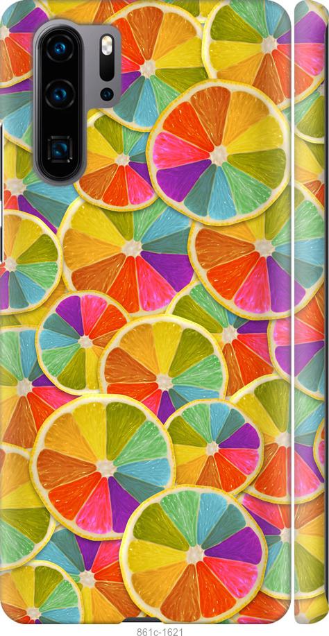 

Чехол на Huawei P30 Pro Разноцветные дольки лимона