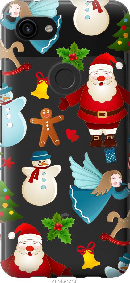 

Чехол на Google Pixel 3a XL Новогодний 1