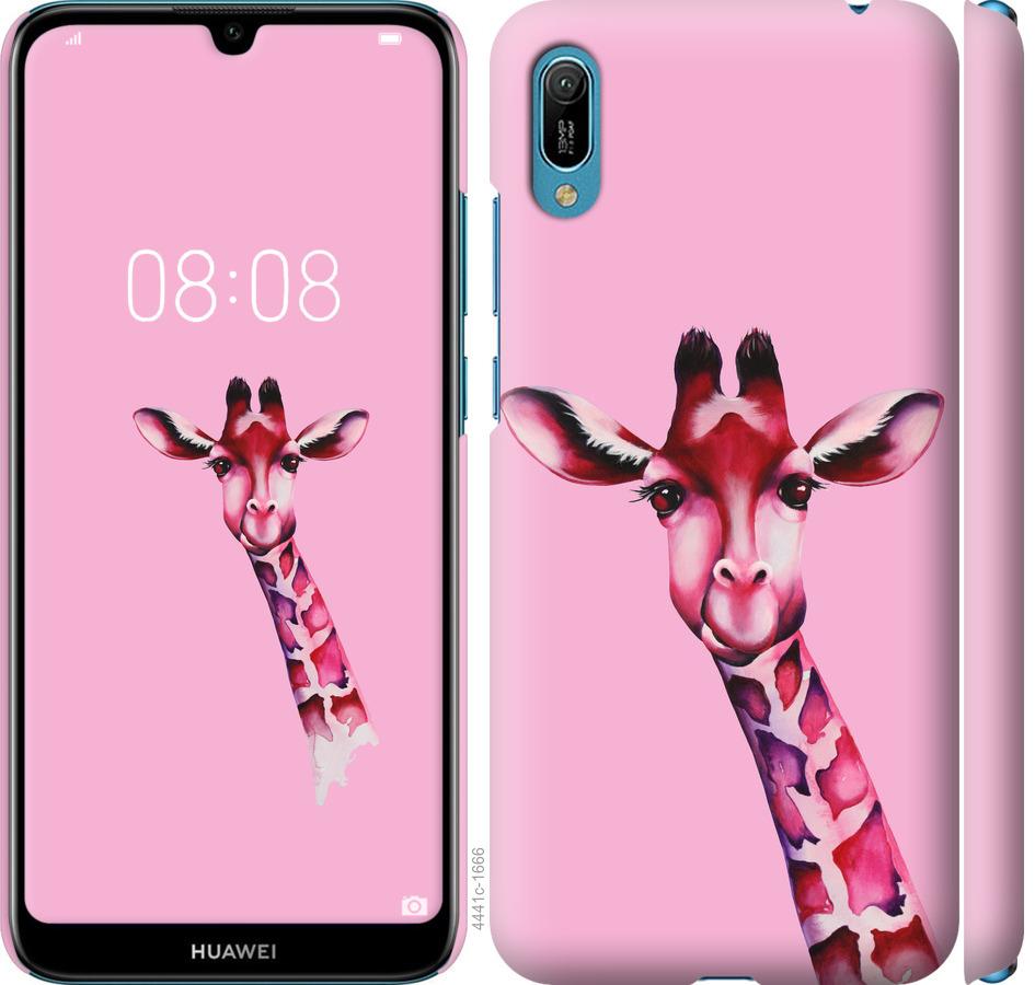 

Чохол на Huawei Y6 2019 Рожева жирафа
