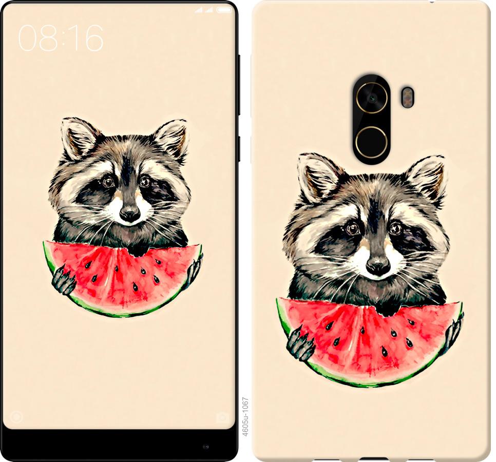 

Чехол на Xiaomi Mi MiX 2 Енотик с арбузом