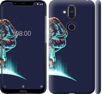 

Чехол на Nokia 8.1 Космонавт на скейтборде