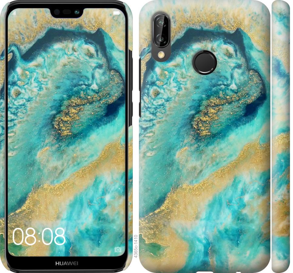 

Чехол на Huawei P20 Lite Green marble