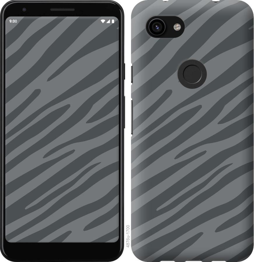 

Чехол на Google Pixel 3a Серая зебра