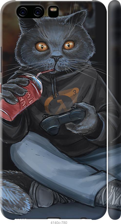 

Чехол на Huawei P10 gamer cat