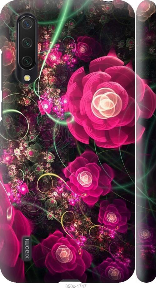 Чехол на Xiaomi Mi 9 Lite Абстрактные цветы 3