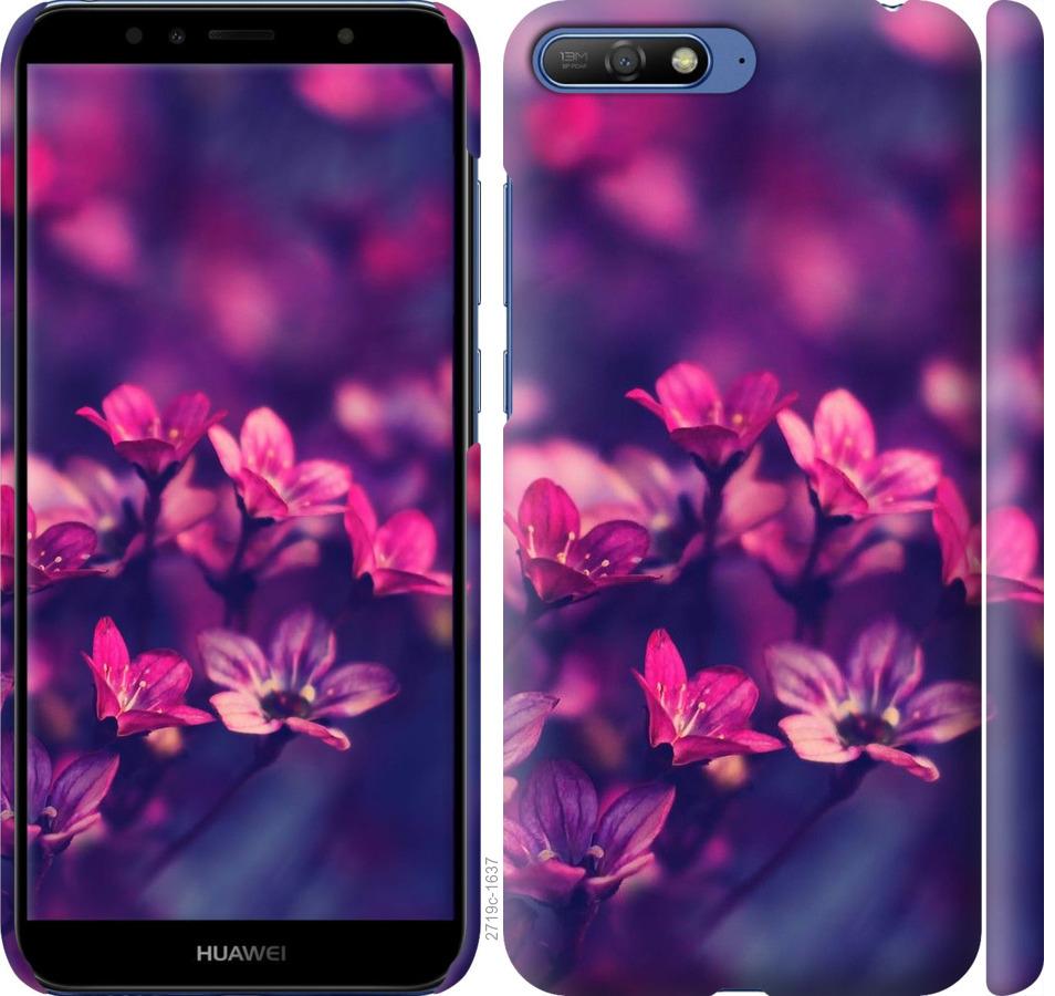 

Чохол на Huawei Y6 2018 Пурпурні квіти