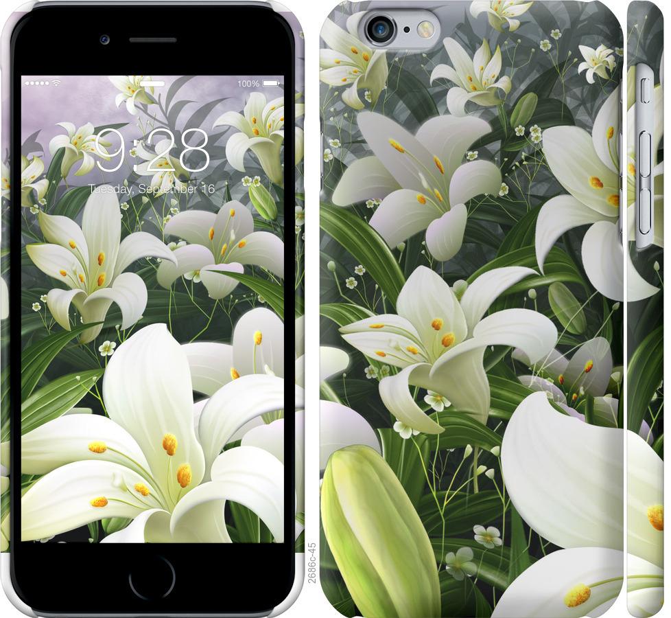 

Чохол на iPhone 6s білі лілії