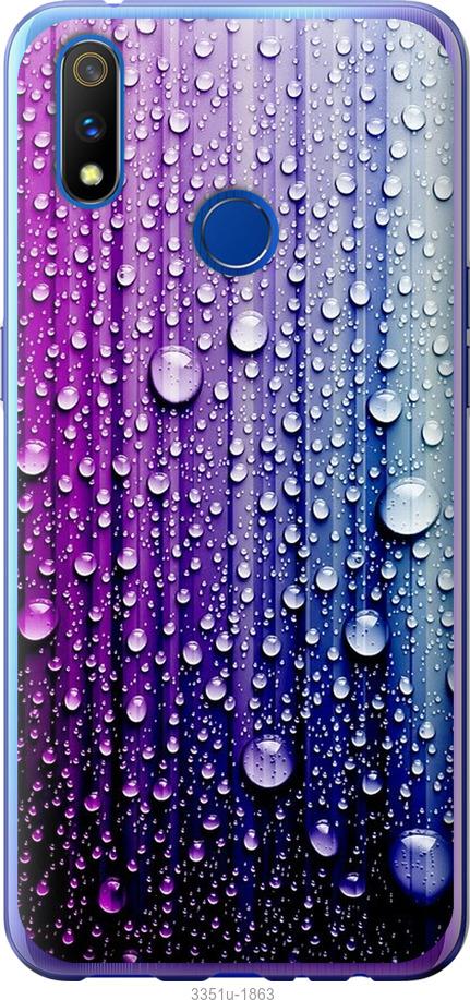 

Чехол на Realme 3 Pro Капли воды