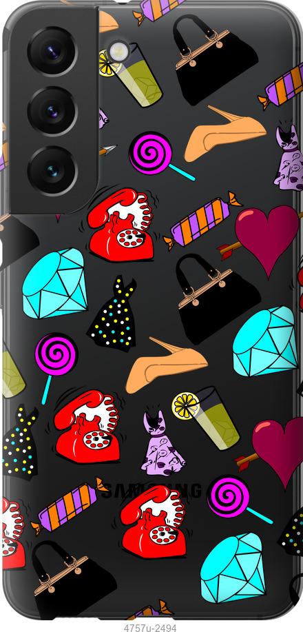 Чехол на Samsung Galaxy S22 stickers
