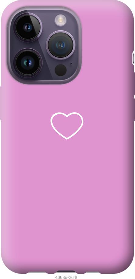 Чехол на iPhone 14 Pro Сердце 2