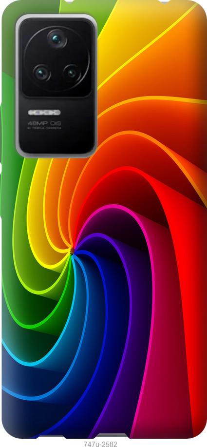 Чехол на Xiaomi Redmi K40S Радужный вихрь