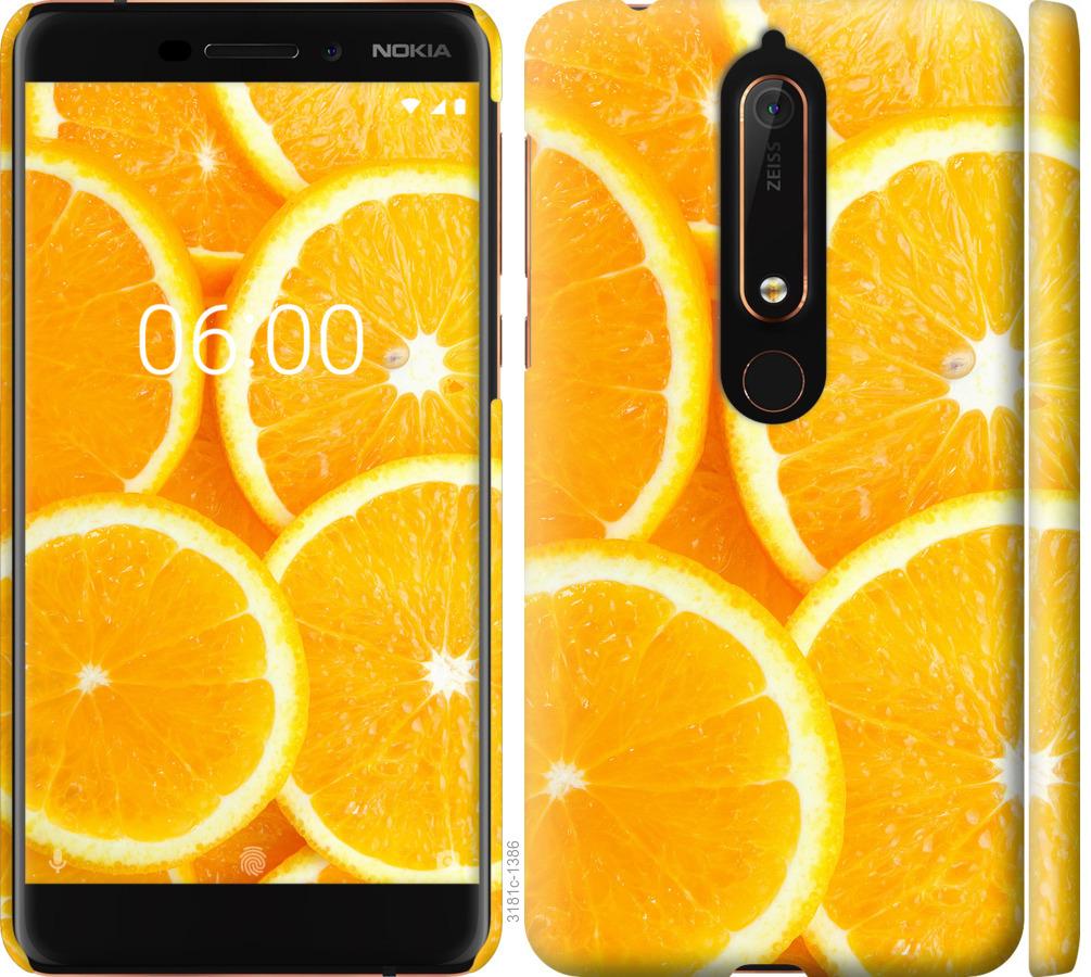

Чохол на Nokia 6 2018 часточки апельсина