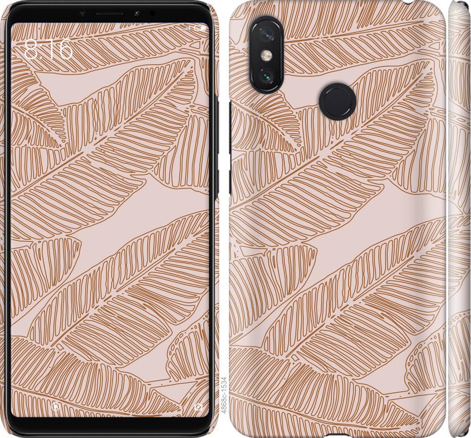 

Чехол на Xiaomi Mi Max 3 Листья банана