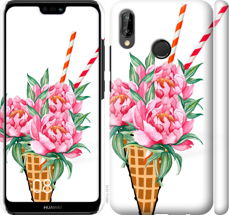 

Чехол на Huawei P20 Lite Мороженое-пионы