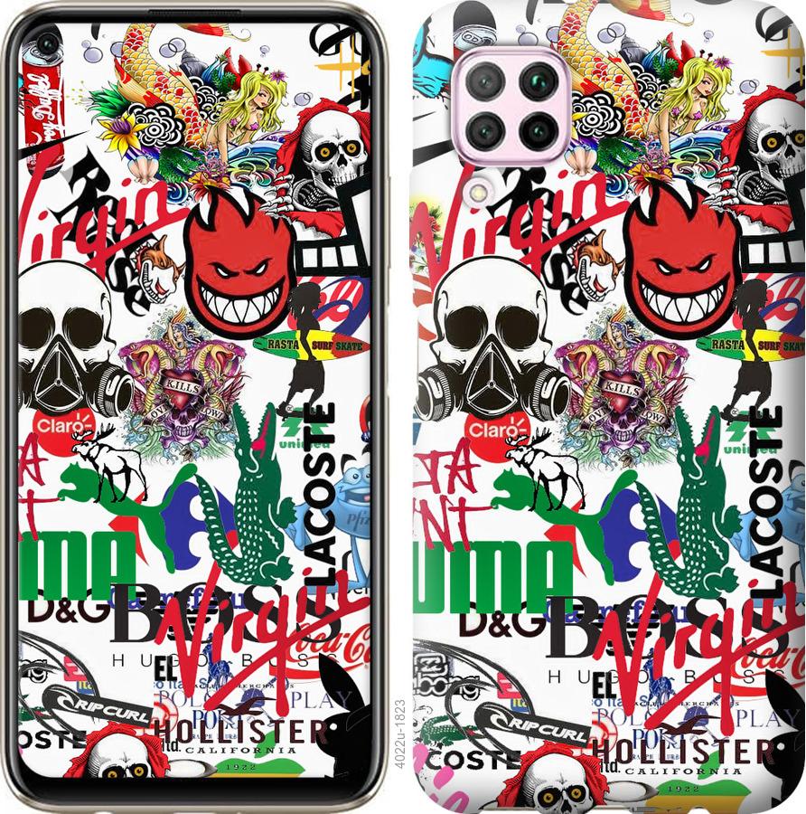 

Чохол на Huawei P40 Lite Many different logos