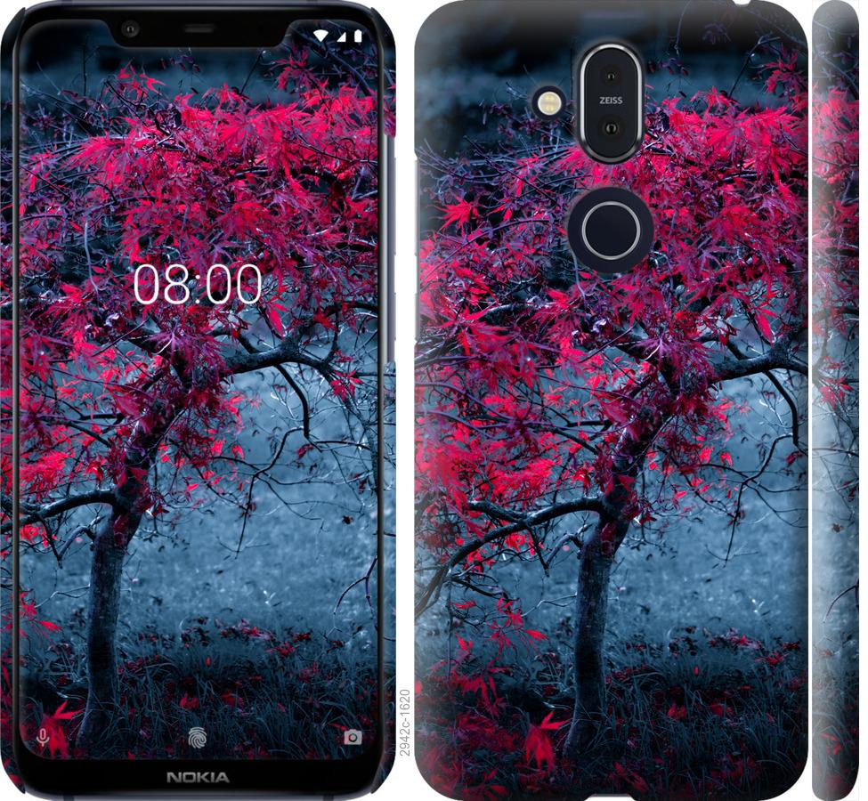 

Чохол на Nokia 8.1 Дерево з яскравими листям