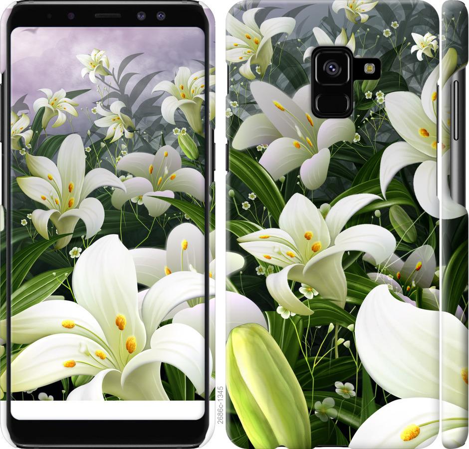 

Чохол на Samsung Galaxy A8 Plus 2018 A730F білі лілії