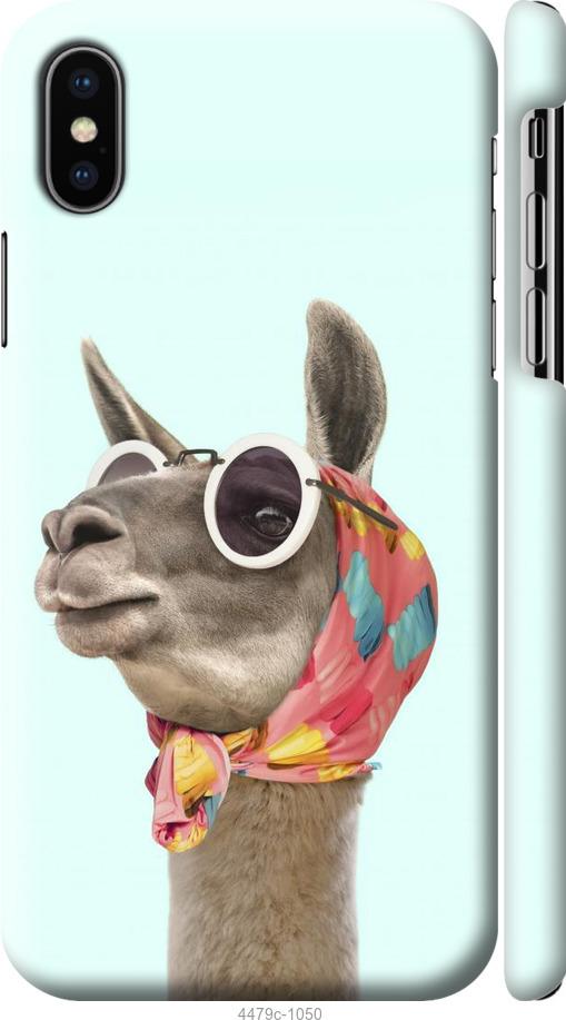

Чехол на iPhone X Модная лама