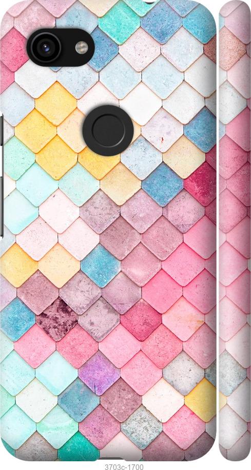 

Чехол на Google Pixel 3a Красочная черепица