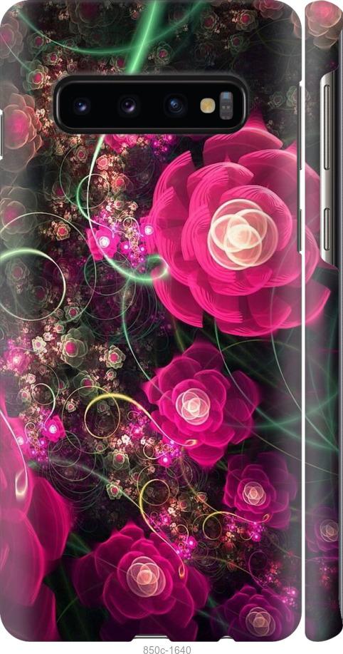 Чехол на Samsung Galaxy S10 Абстрактные цветы 3