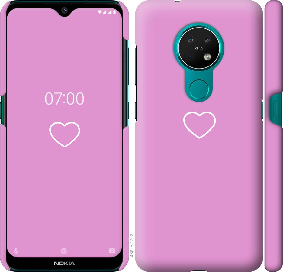 

Чохол на Nokia 7.2 серце 2