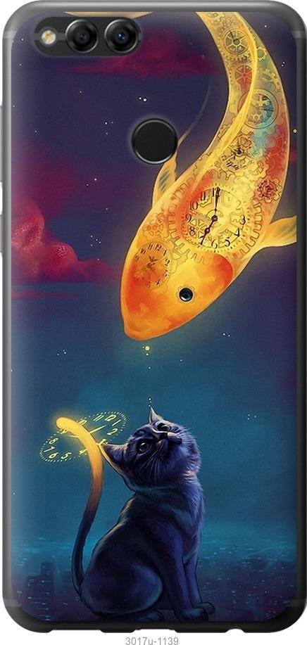 

Чехол на Huawei Honor 7X Кошкин сон