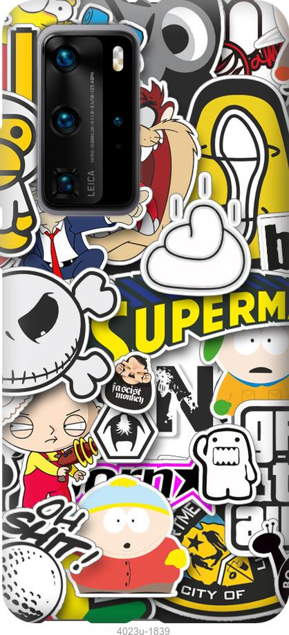 

Чехол на Huawei P40 Pro Popular logos