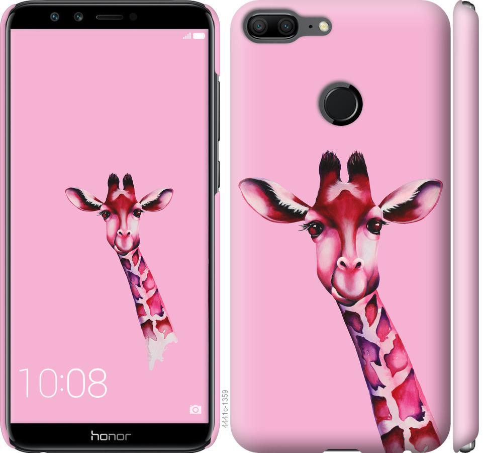 

Чохол на Huawei Honor 9 Lite Рожева жирафа