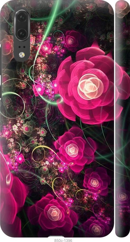

Чехол на Huawei P20 Абстрактные цветы 3