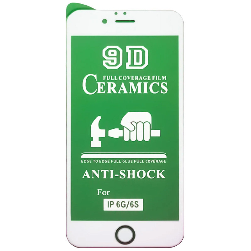 

Защитная пленка Ceramics 9D (без упак.) для Apple iPhone 6/6s / 7 / 8 / SE (2020) (4.7") Белый (142930)