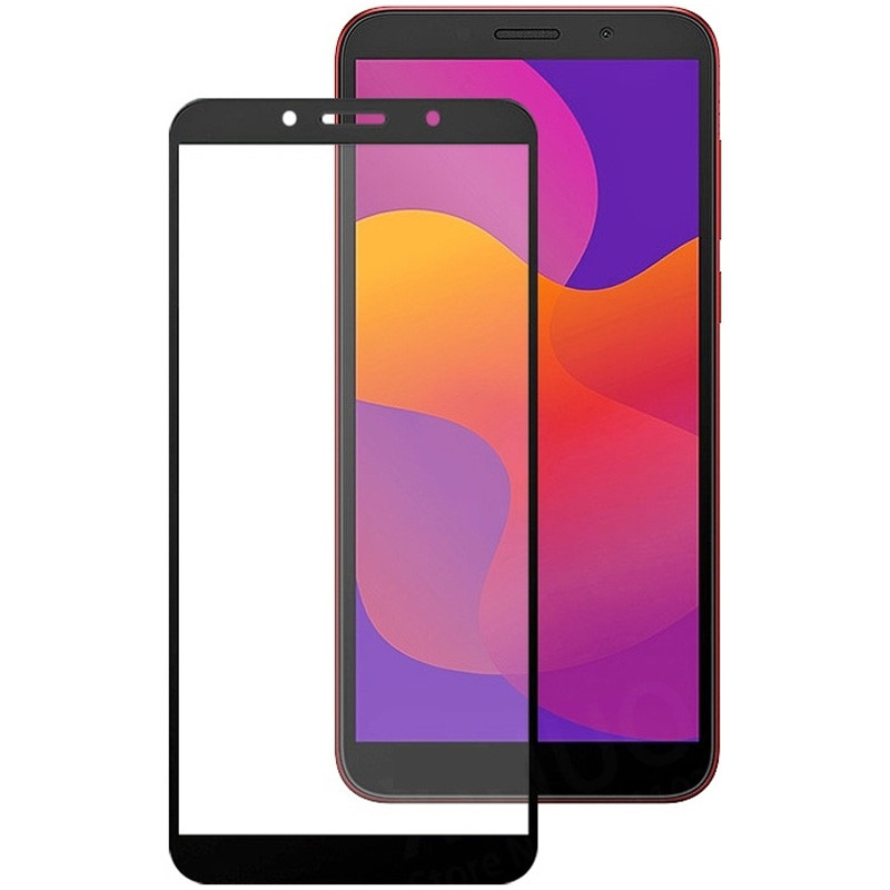 

#Защитное стекло 2.5D CP+ (full glue) для Huawei Y5p Черный (142376)