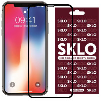 Захисне скло SKLO 3D (full glue) для Apple iPhone X (5.8")