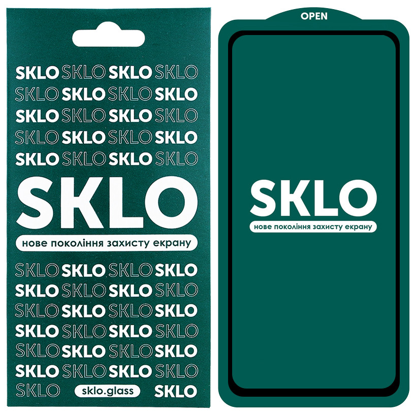 

Захисне скло SKLO 5D (full glue) для Xiaomi Redmi Note 9 Pro (Чорний)