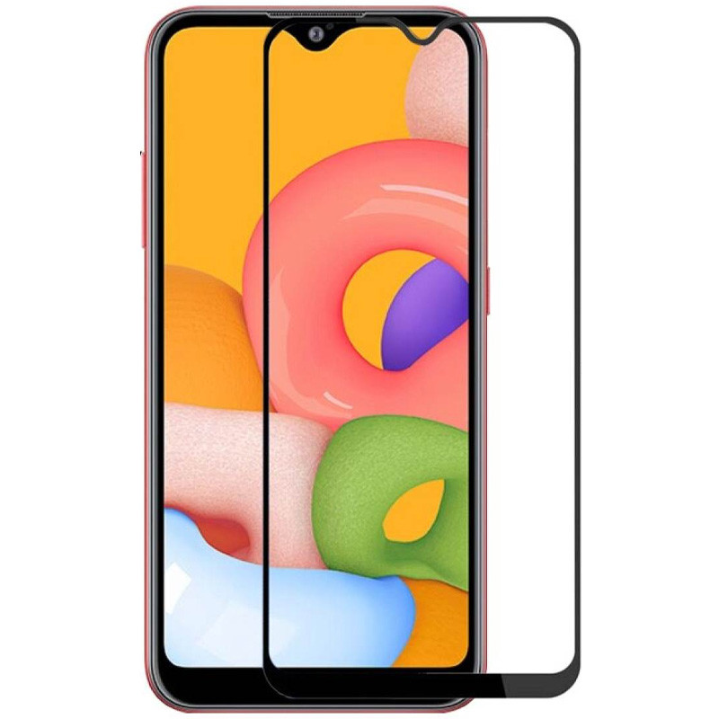 

Защитное цветное стекло Mocoson 5D (full glue) для Samsung Galaxy A01 Черный (136477)