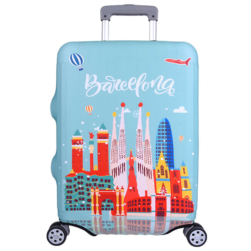 

Защитный чехол для чемодана Travel M 24" Бирюзовый / Барселона (134660)